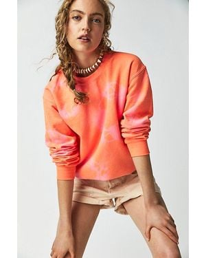 Layli Dyes Hard The Classic Tie Dye Sweatshirt - Red