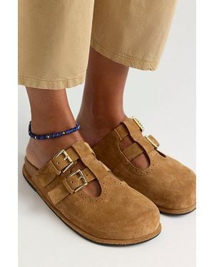 Free People Shoreditch Buckle Mules - Brown