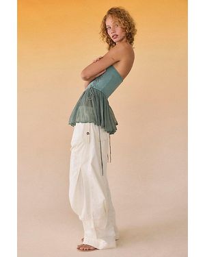 Free People We The Free Onset Pull-On Cargo Trousers - White
