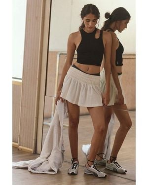 Fp Movement Hot Shot Smocked Skirt - Brown