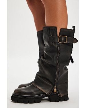 Free People Monarch Moto Boots - Black