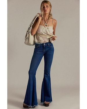 Free People Emre Low-Rise Flare Jeans - Blue