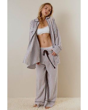 Intimately By Free People Long Weekend Pj Set By - Natural