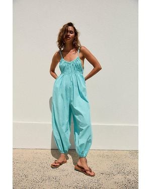 free-est Frannie Jumpsuit By - Blue