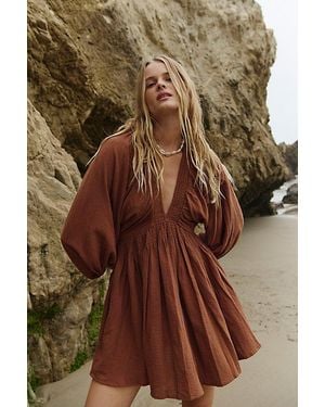 free-est For The Moment Mini Dress By - Brown