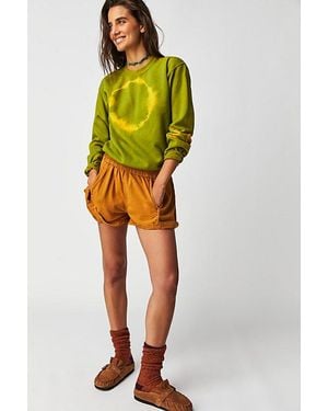 Layli Dyes Hard Return To Center Tie Dyed Sweatshirt - Yellow