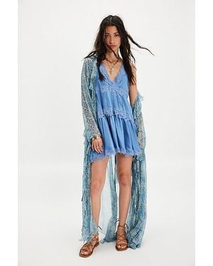 Intimately By Free People In This Groove Mini Slip By - Blue