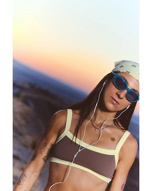 Fp Movement Never Better Colorblock Mini Bra - Brown