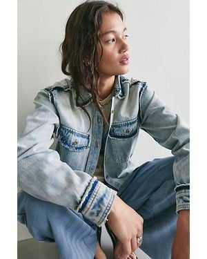 One Teaspoon Split Party Everyday Button Down Shirt - Grey