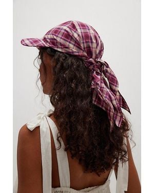 Clyde Ellie Brimmed Scarf Hat By - Red