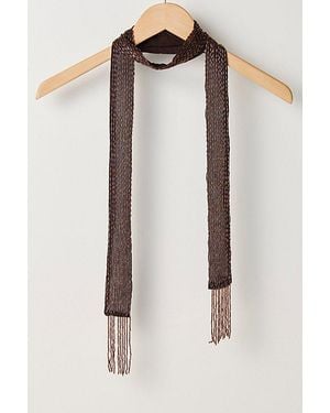 Free People Beaded Mornings Skinny Scarf - Multicolour