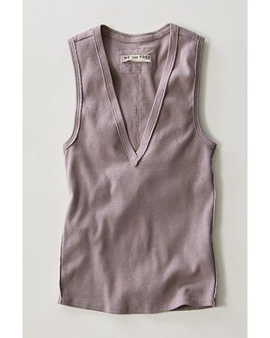 Free People Neria V-Neck Tank Top - Brown