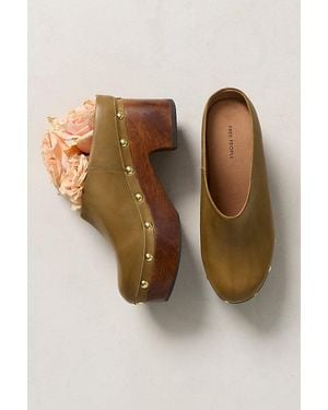 Free People Calli Clogs - Green