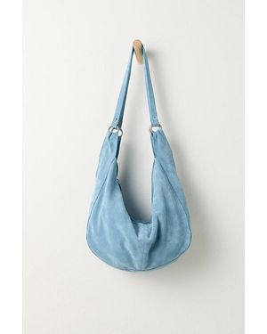 Free People Roma Suede Tote Bag - Blue