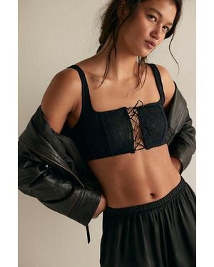 Intimately By Free People Billie Longline Corset Bra By - Black