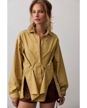 Free People We The Free Many Ways Solid Button Down - Brown