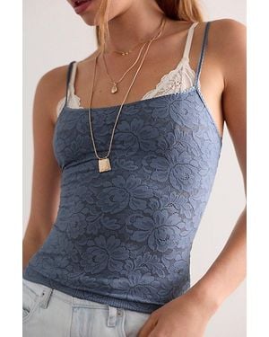 Intimately By Free People Smooth Talking Cami By - Blue