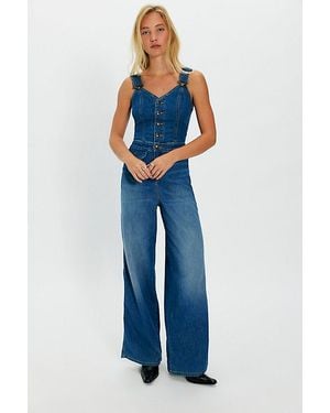 Lee Jeans Cut Out Jumpsuit - Blue
