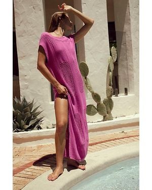 free-est Clair Fauxchet Midi Dress By - Pink