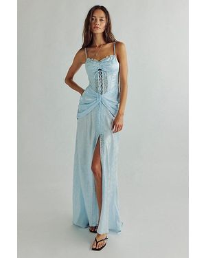 For Love & Lemons Ophelia Gown - Blue