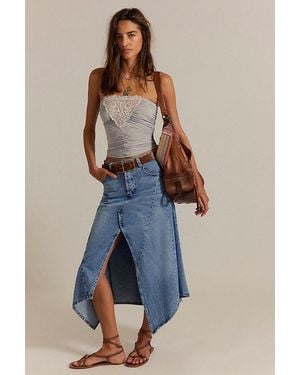 Free People Aquarius Maxi Skirt - Blue