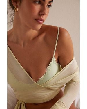 Free People Charlie V-Neck Bralette - Brown