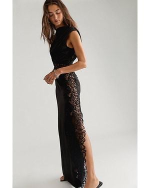 Shona Joy Eniko Lace Maxi Dress - Black