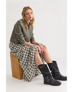 Ciao Ciao Vacation Sonder Check Tier Skirt - Multicolour