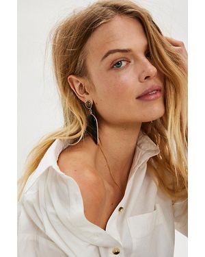 Free People Star Dust Dangle Earrings - Brown
