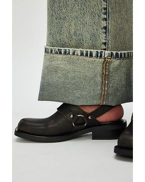 Free People Sammie Slingback Mules - Green