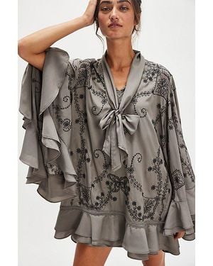 Bali September Sun Mini Dress - Brown