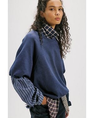Free People Better On Sweatshirt - Blue