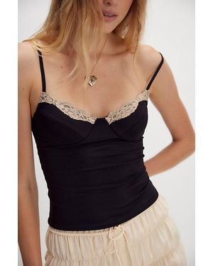 Only Hearts Rose Underwire Cami By - Black
