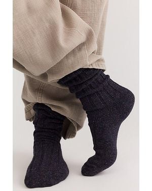 American Trench The Wool Silk Boot Socks By - Blue