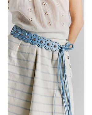 Free People Follow Your Arrow Wrap Belt - Blue