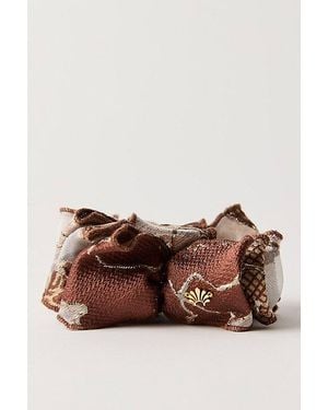 Lele Sadoughi Mini Rita Claw Clip - Brown