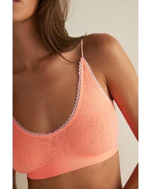 Intimately By Free People Sweet Point Seamless Longline Bralette By - Brown