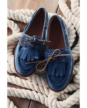 Free People Benny Boat Shoes - Blue