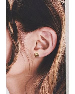 Local Eclectic Starburst Flatback Earrings - Metallic