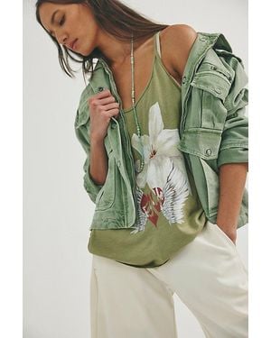 Free People Fp X Juliet Johnstone Shoreside Tank Top - Green