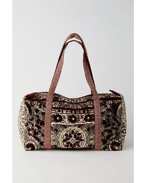 Free People Valentina Velvet Weekender Bag - Brown