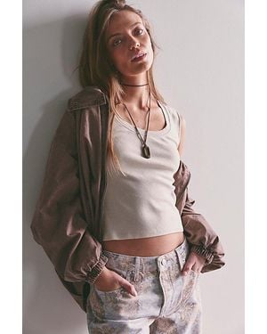 Free People Ballad Reversible Tank Top - Brown