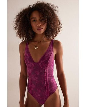 Intimately By Free People Say You Love Me Bodysuit By - Red