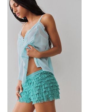 Intimately By Free People Feeling For Lace Shorties By - Blue