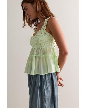 Intimately By Free People Petal Party Shapeless Cami By - Green