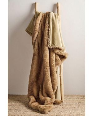 Apparis Brady Faux Mink Blanket - Brown