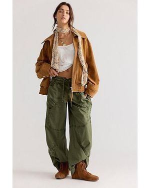 Free People Onset Pull-On Cargo Trousers - Green