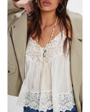 Free People Lottie Long Layer Necklace - Natural