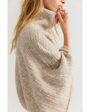 Free People Phoebe Poncho - Natural