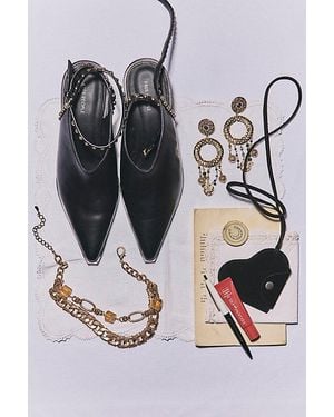 Free People Tell Me About It Studded Wrap Heels - Black